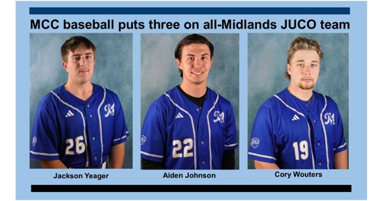 MCC baseball places three on all-Midlands JUCO team